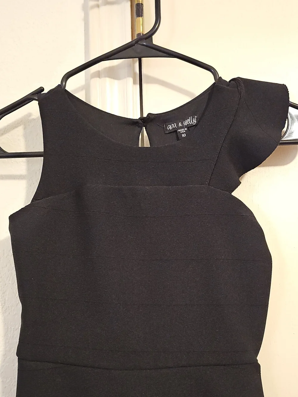 Black One-Shoulder Fit & Flare Dress
